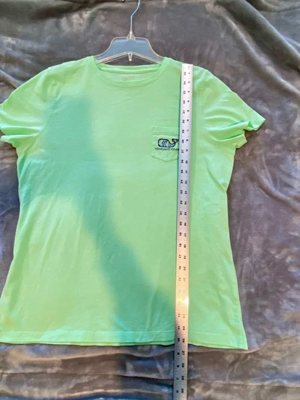 Womens Vineyard Vines Shirt L Green Whale Parrots Tropical Palm Trees Buffet Tee - Picture 8 of 9